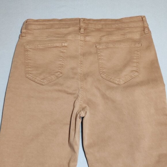 Buffalo David Bitton Hanna pants women's size 10 tan  High-rise stretch skinny - Picture 4 of 12